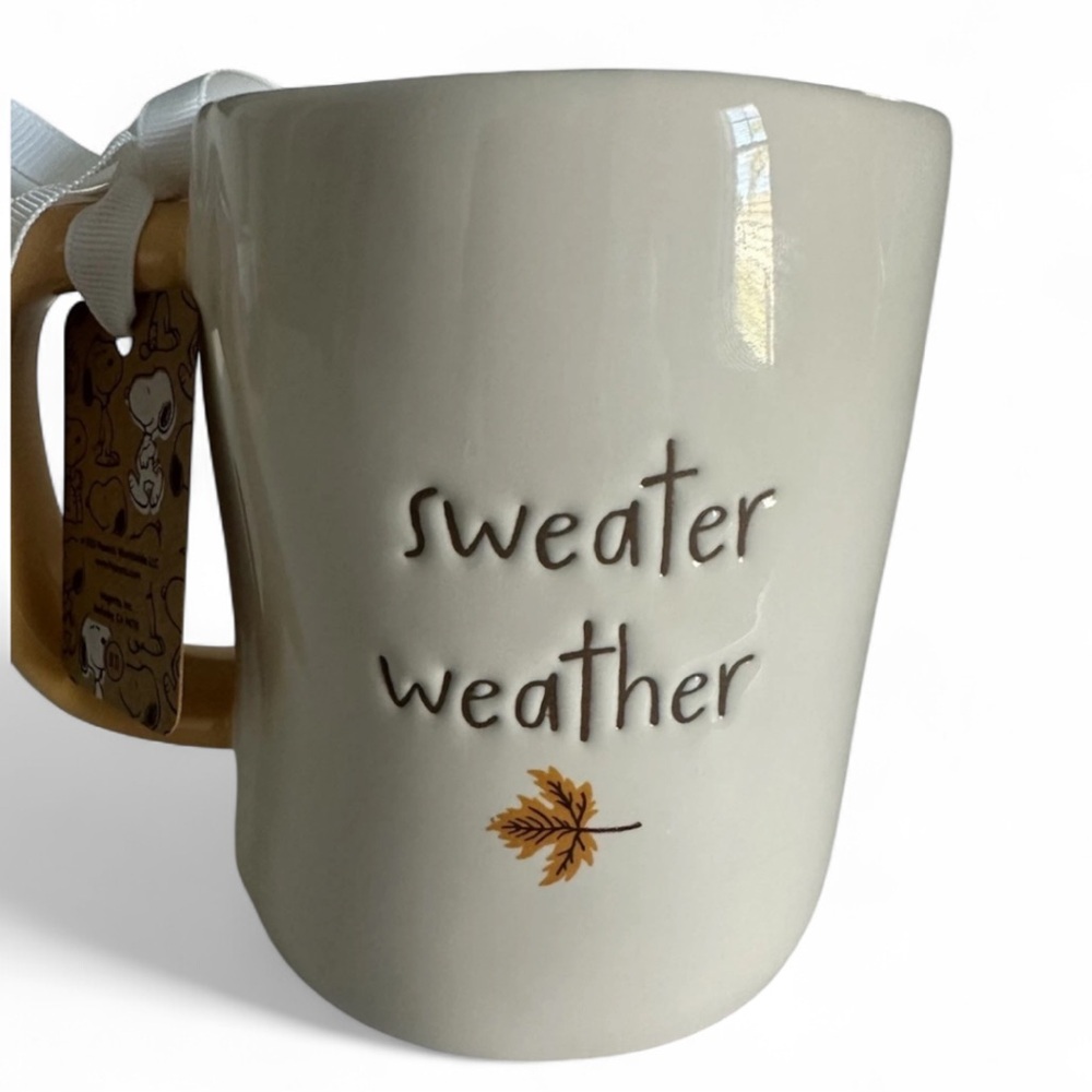 *New* Peanuts Rae Dunn Snoopy Sweater Weather Fall Mug - Picture 2 of 3